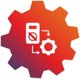 Icon represents a system error, often associated with process technology or automation